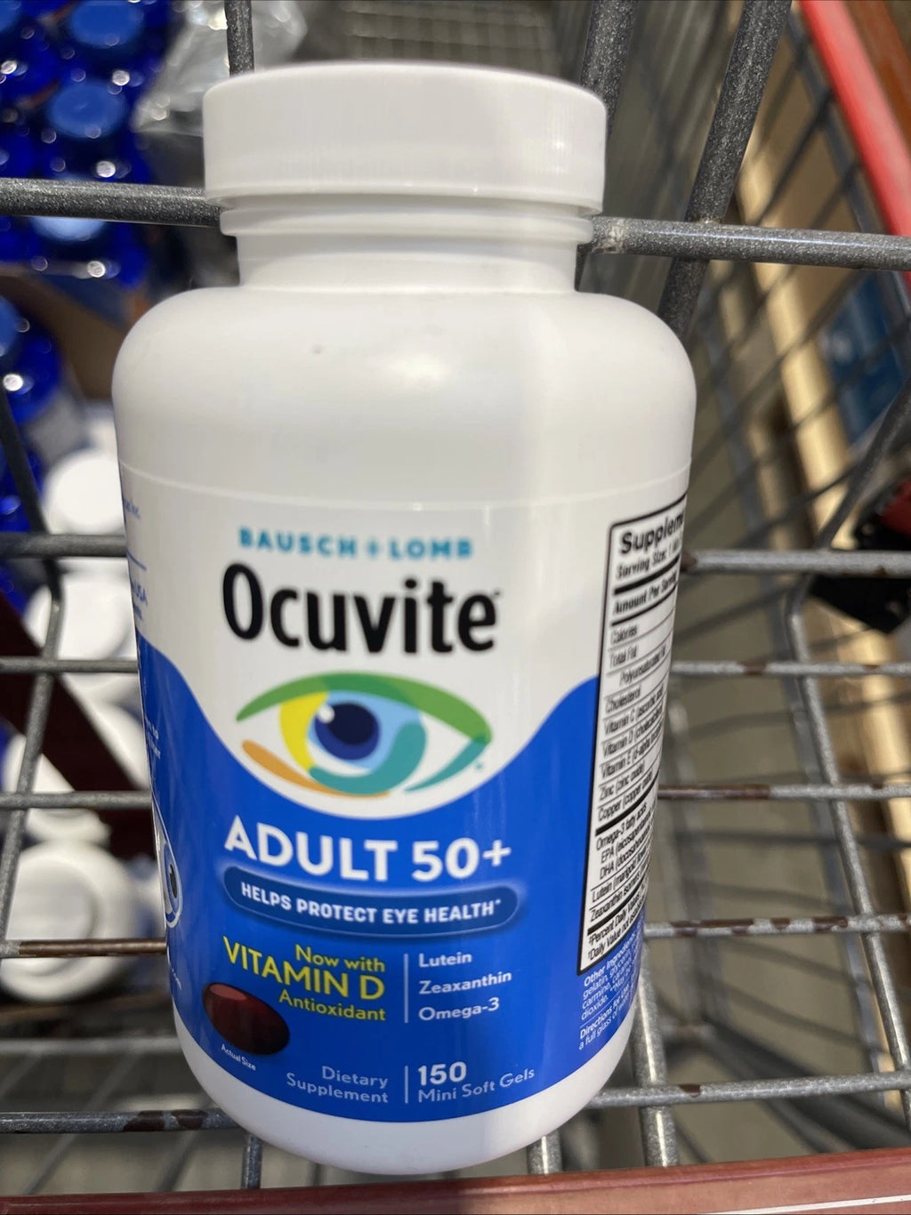 Bausch & Lomb Ocuvite Adult 50+ Eye Vitamin and Mineral Supplement 150 softgels
