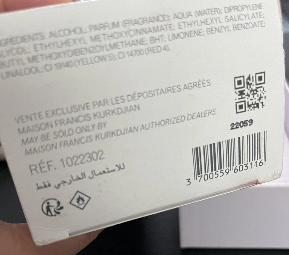 Baccarat Rouge 540 by Maison Francis Kurkdjian 2.4 oz EDP Unisex BNIB